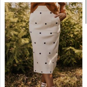 NWT Roolee Midi Skirt (Seeing Dots Midi Skirt)